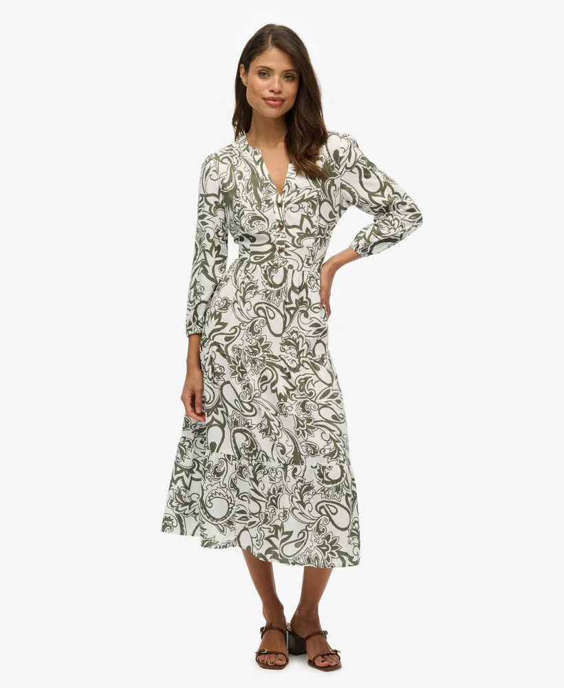 KHAKI PAISLEY
