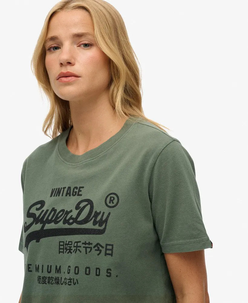 Embellished Vintage Logo Relaxed T-Shirt
