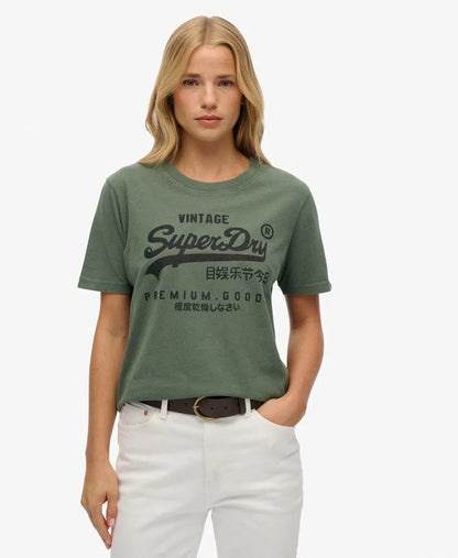 Embellished Vintage Logo Relaxed T-Shirt