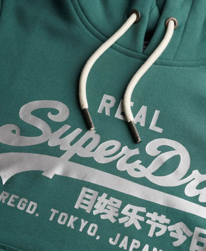 Vintage Logo Metallic Hoodie