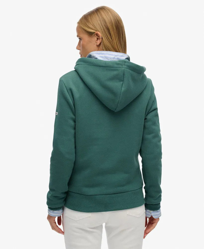 Vintage Logo Metallic Hoodie