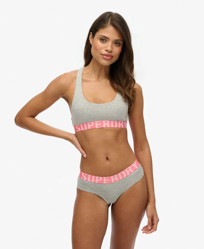 Grey Marl/Fluro Coral