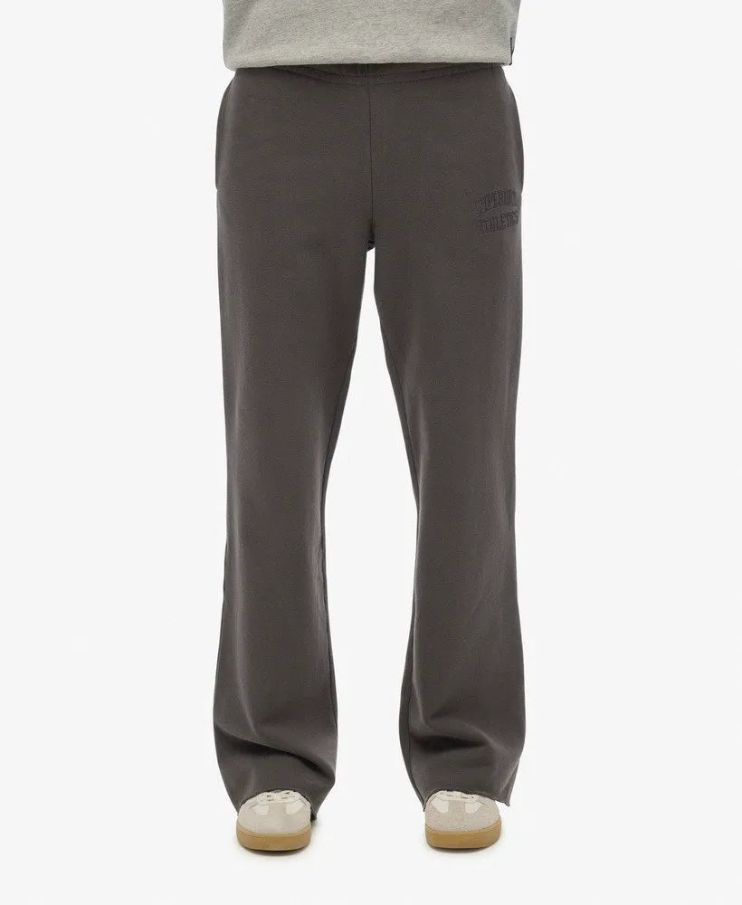 Athletic Tonal Embroidered Wide Leg Joggers