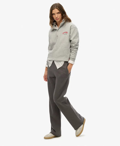 Athletic Tonal Embroidered Wide Leg Joggers