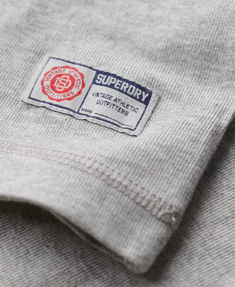 Vintage Athletic Long Sleeve Henley Top