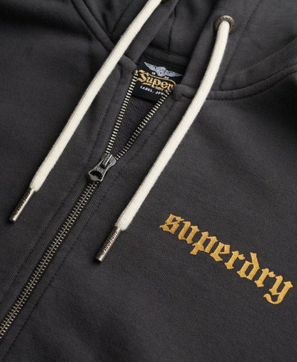 Old School Tattoo Oversized Zip Hoodie