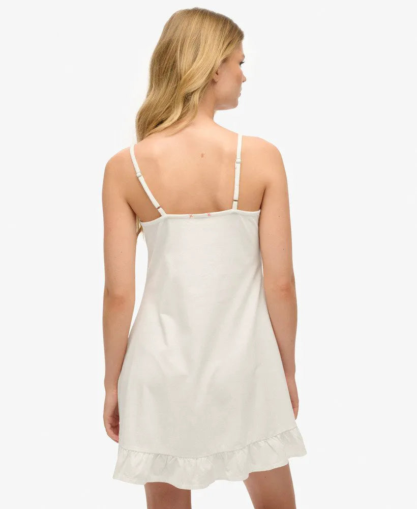 Lace Button Through Cami Dress