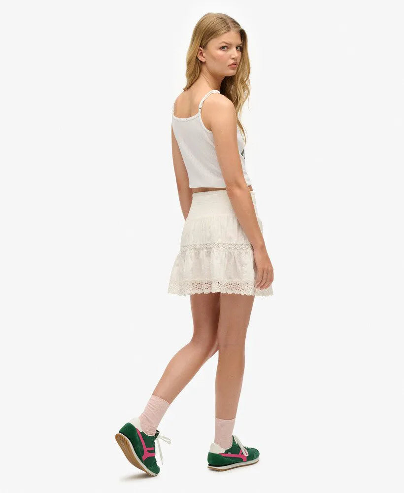 Ibiza Lace Mix Mini Skirt