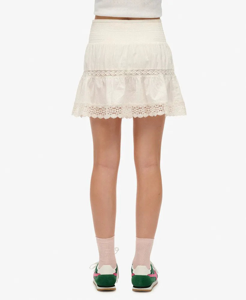 Ibiza Lace Mix Mini Skirt