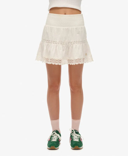 Ibiza Lace Mix Mini Skirt