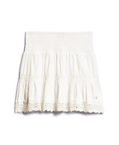 Ibiza Lace Mix Mini Skirt