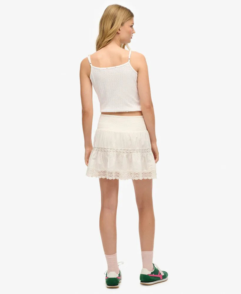 Ibiza Lace Mix Mini Skirt