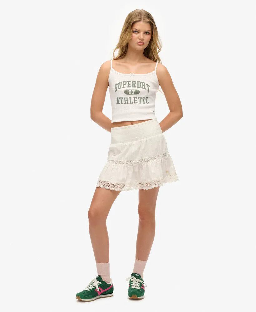 Ibiza Lace Mix Mini Skirt