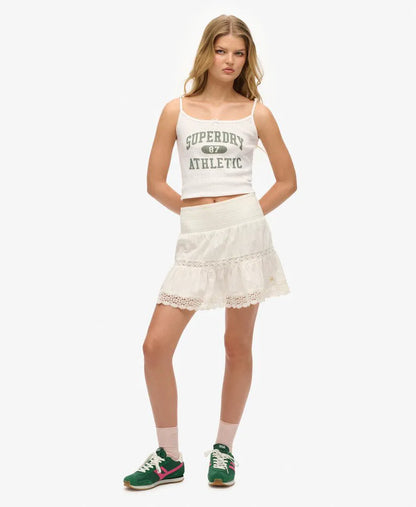 Ibiza Lace Mix Mini Skirt