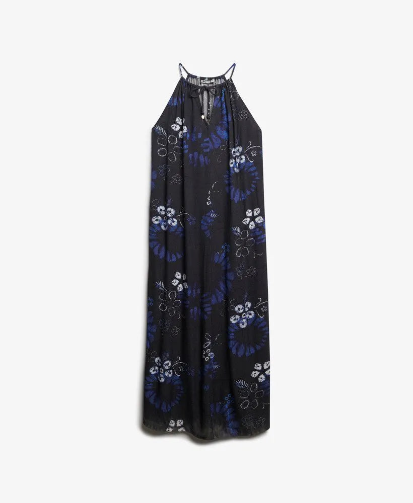 Shibori Floral Navy