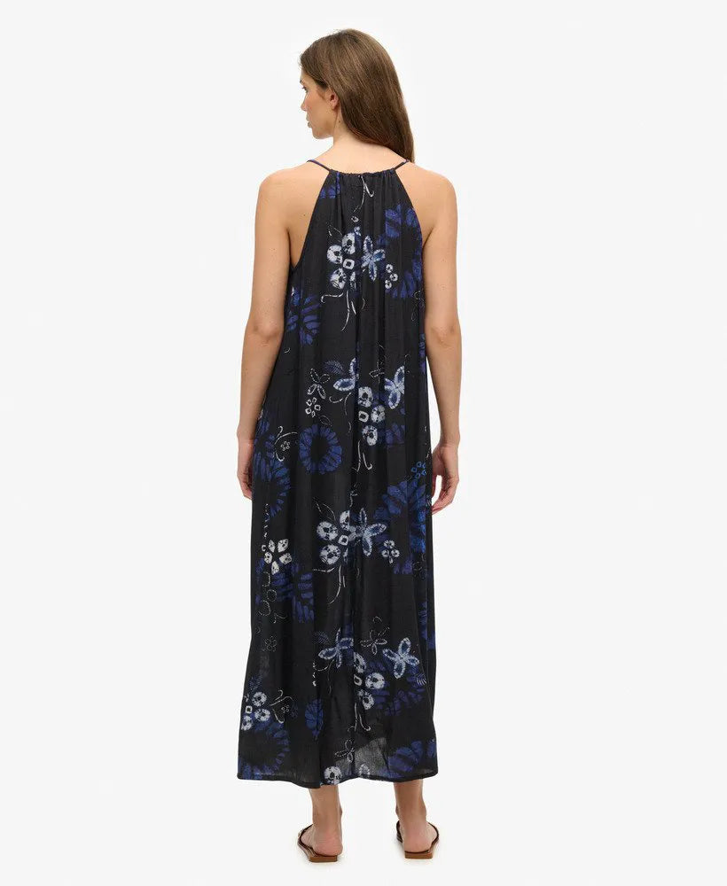 Shibori Floral Navy