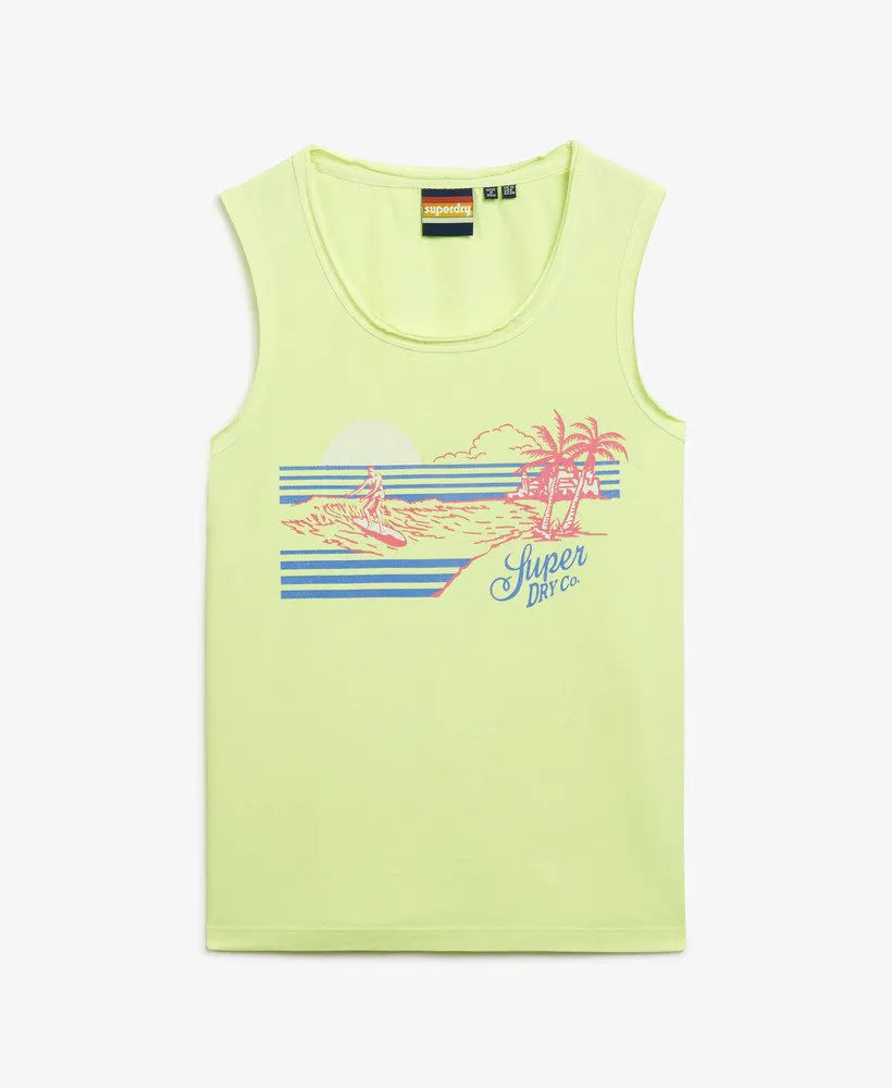 Outdoor Stripe Scoop Neck Tank Top