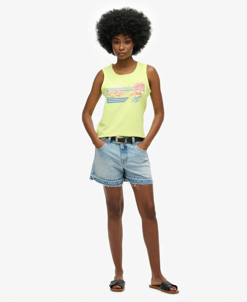 Outdoor Stripe Scoop Neck Tank Top