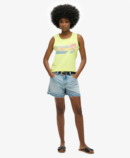 Outdoor Stripe Scoop Neck Tank Top