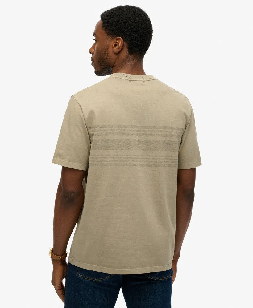 Contrast Stripe Pocket T-Shirt