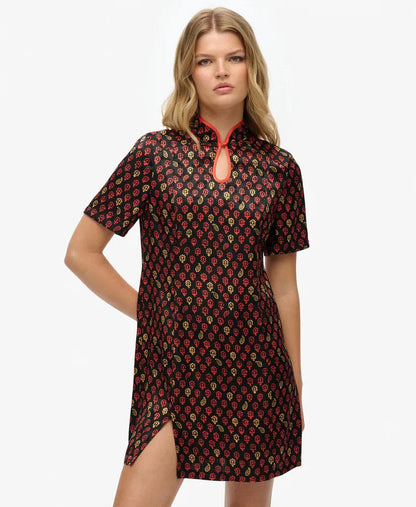 Floral Block Black