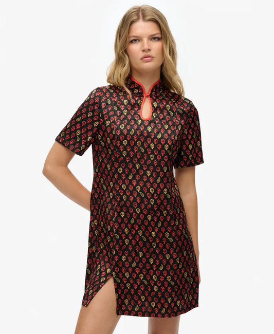 Floral Block Black