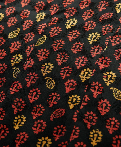 Floral Block Black