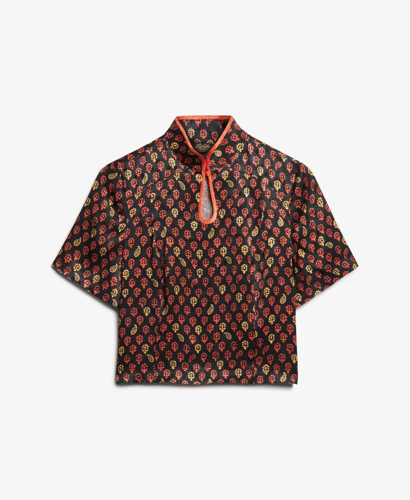 Floral Block Black