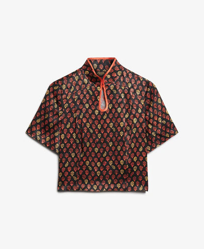Floral Block Black