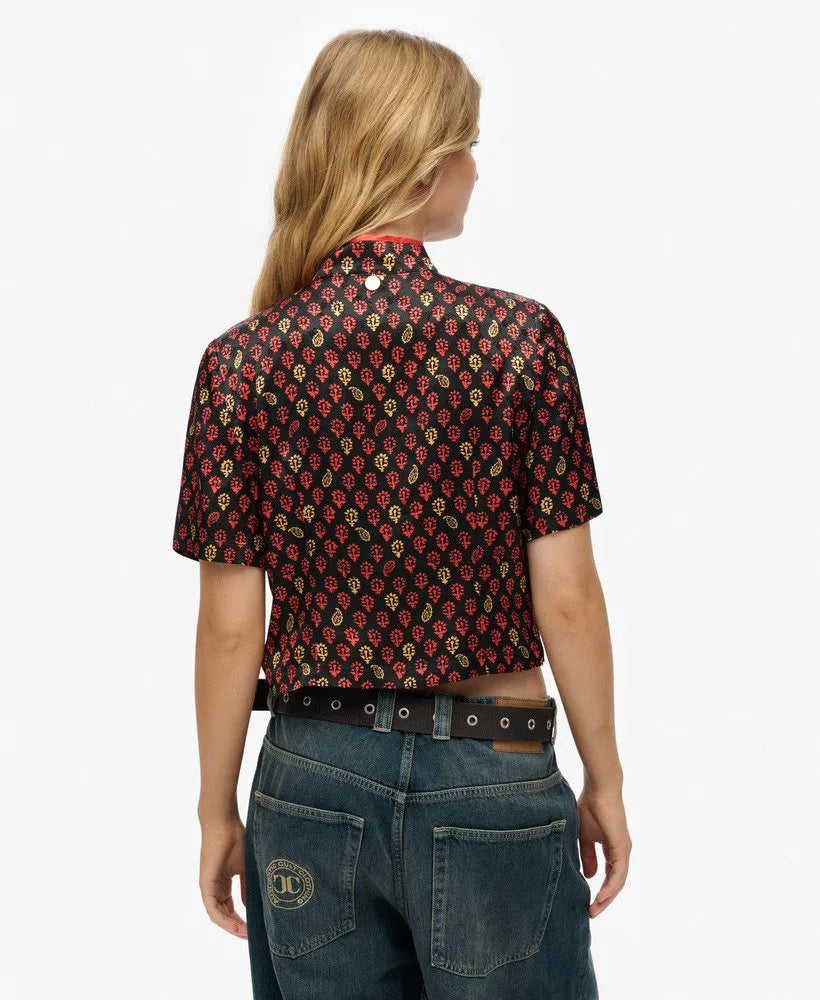 Floral Block Black