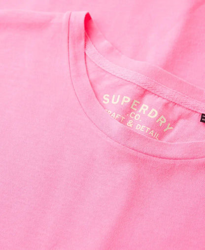 Washed Dry Fluro Pink