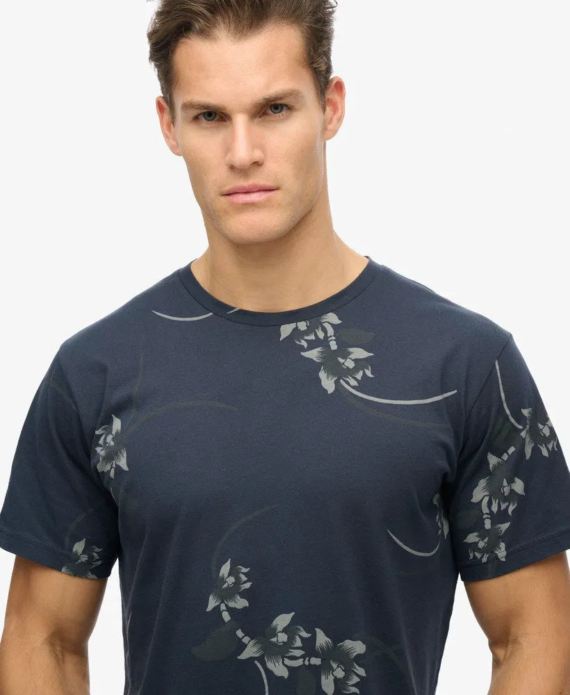 Sparse Orchid Navy