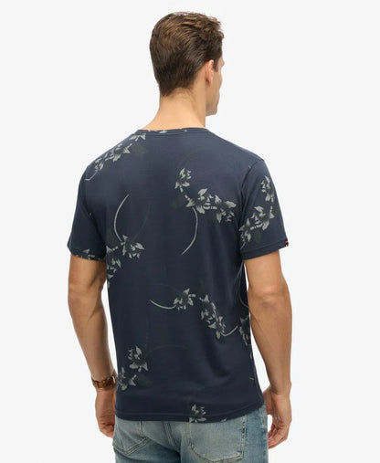 Sparse Orchid Navy