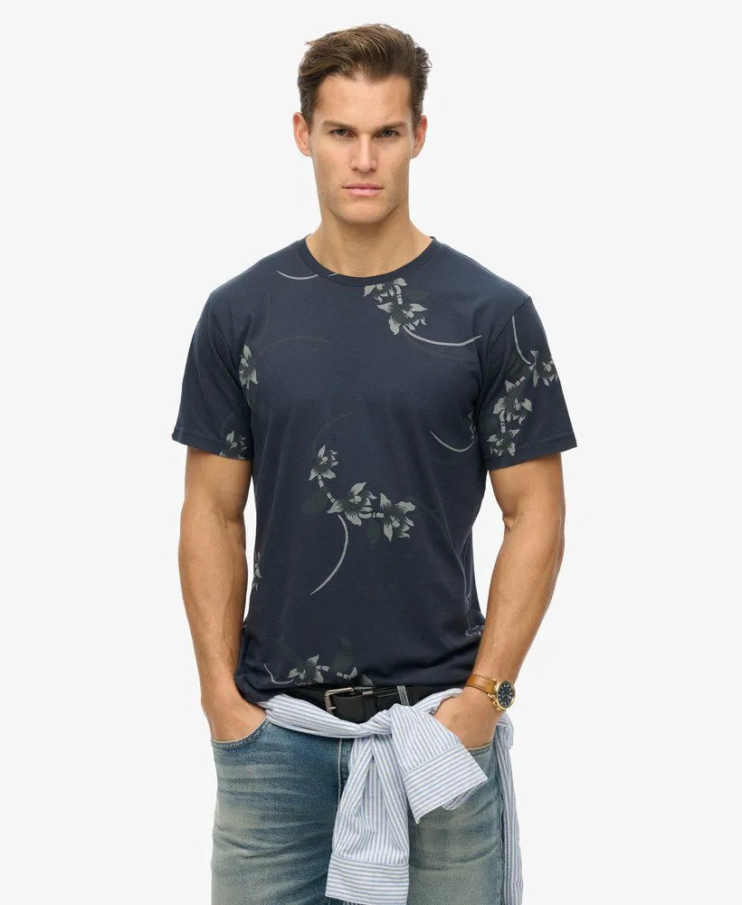 Sparse Orchid Navy