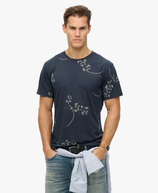 Sparse Orchid Navy
