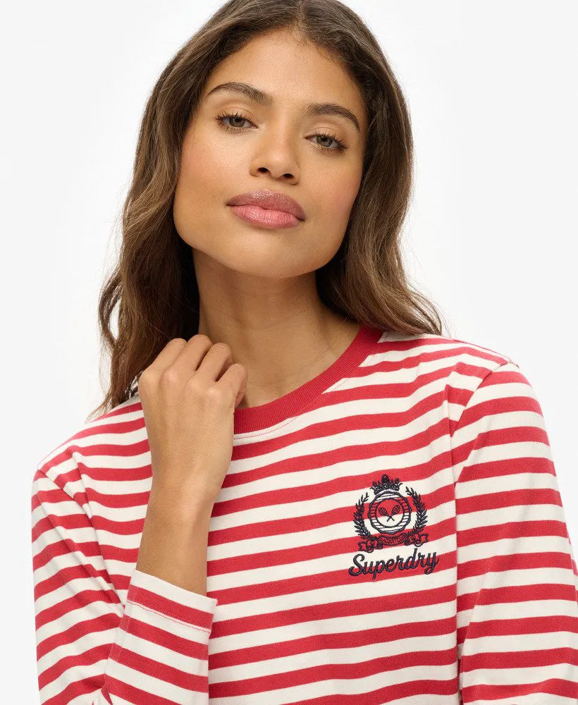 Country Club Long Sleeve Stripe Top
