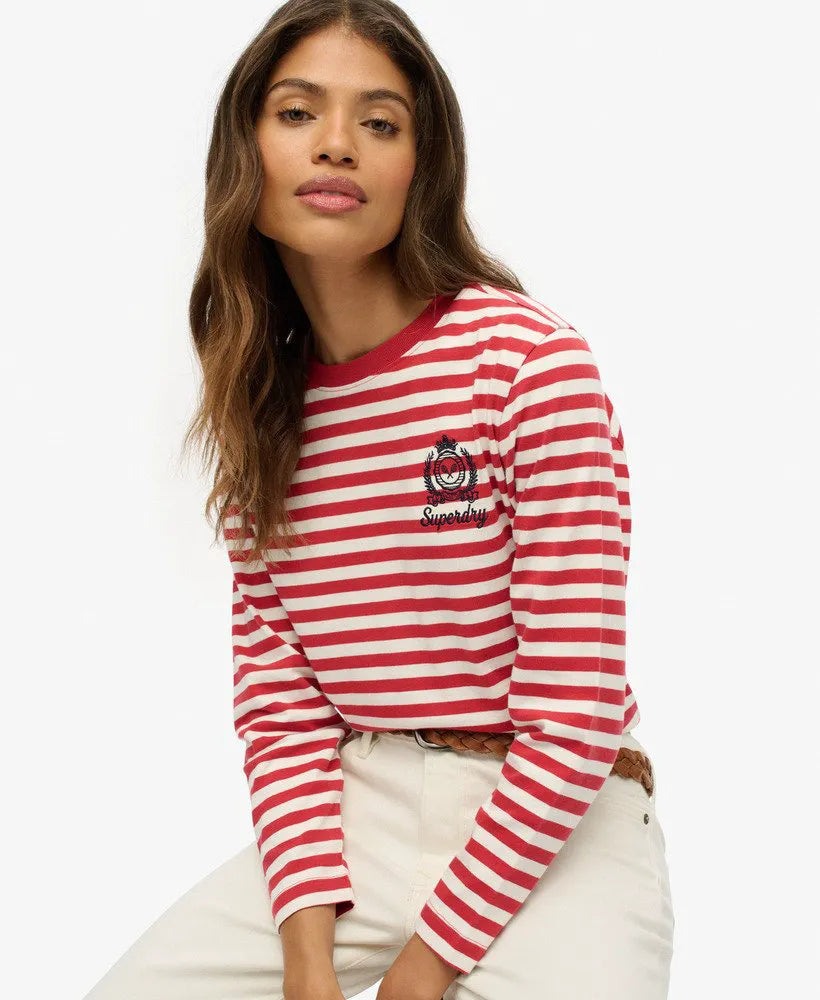 Country Club Long Sleeve Stripe Top