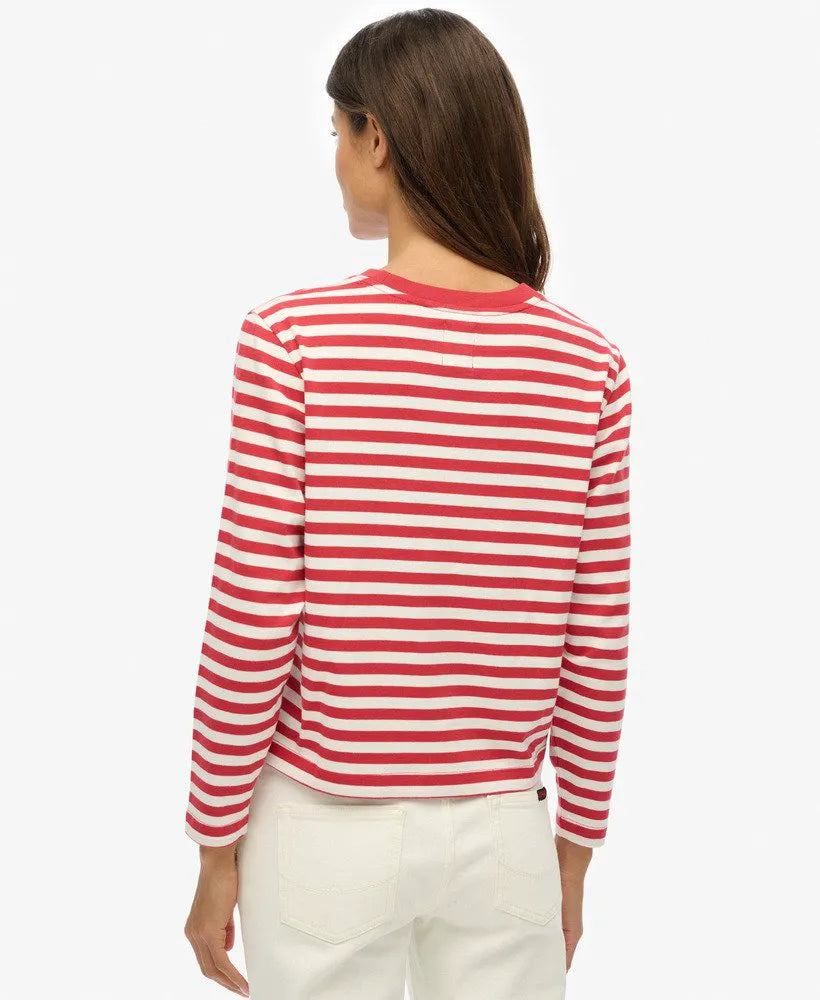 Country Club Long Sleeve Stripe Top
