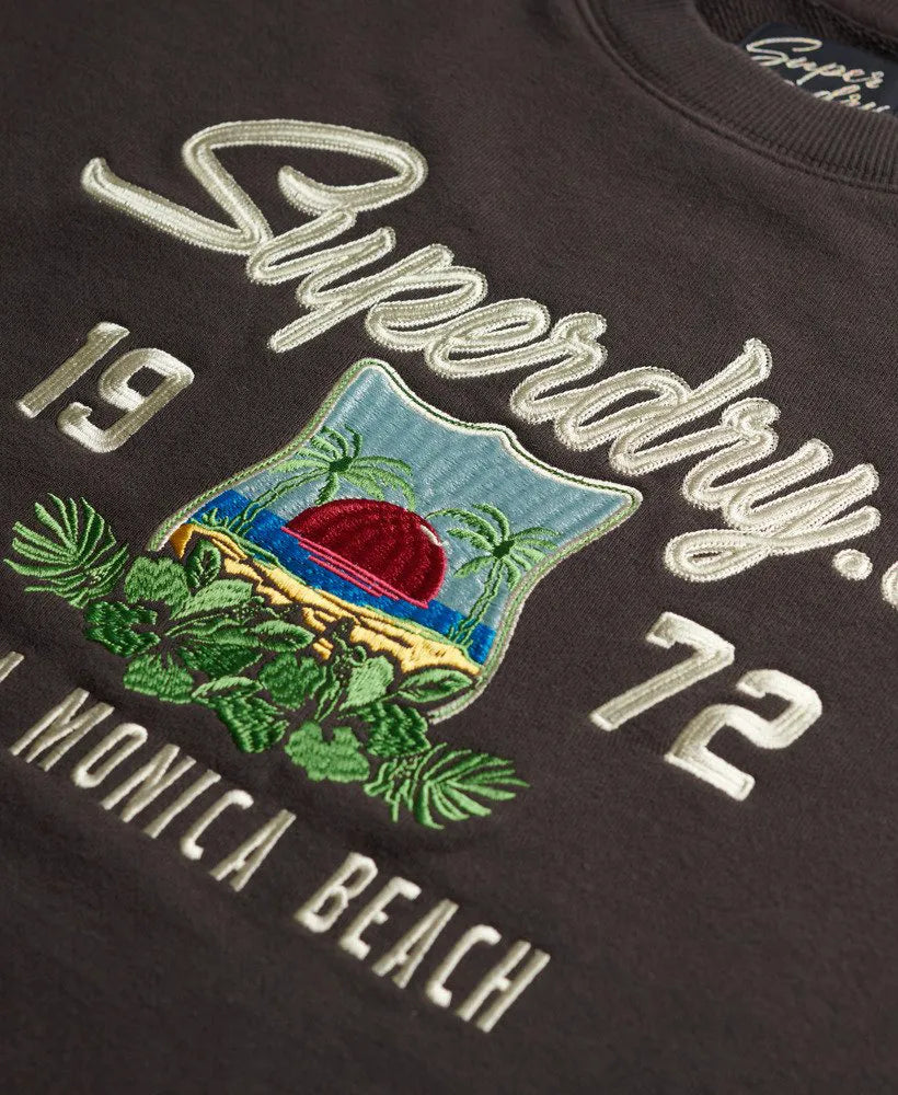 Souvenir Graphic Loose Crew Sweatshirt