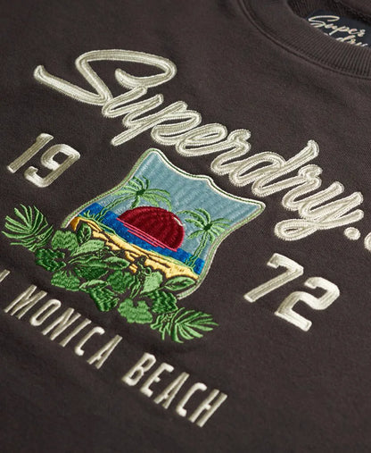 Souvenir Graphic Loose Crew Sweatshirt