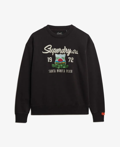 Souvenir Graphic Loose Crew Sweatshirt