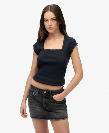 Denim Mini Skirt