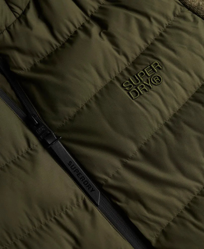 Hooded Storm Knit Hybrid Jacket