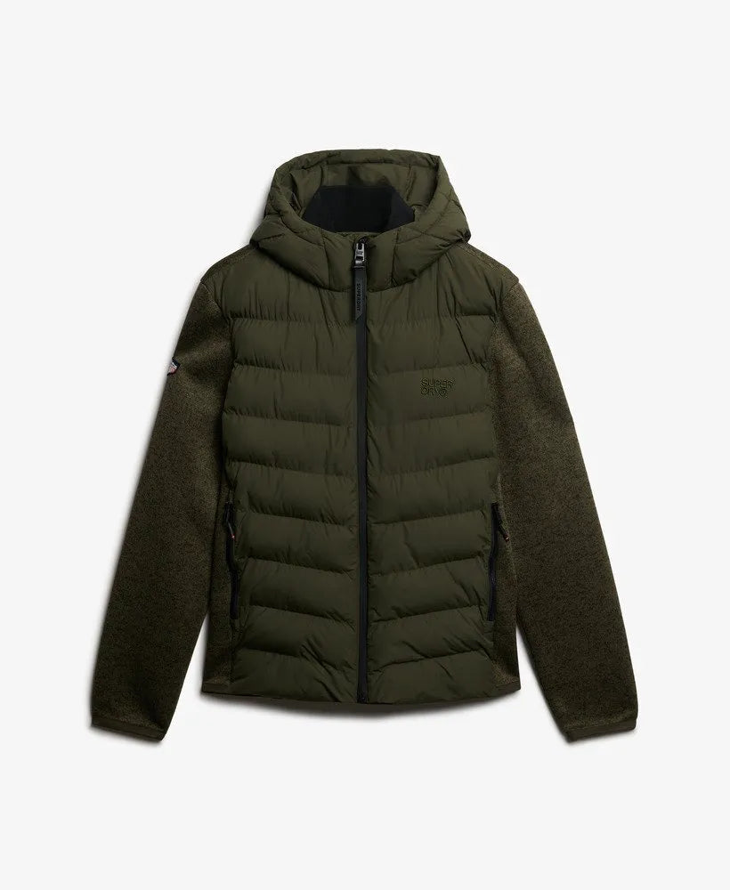 Hooded Storm Knit Hybrid Jacket