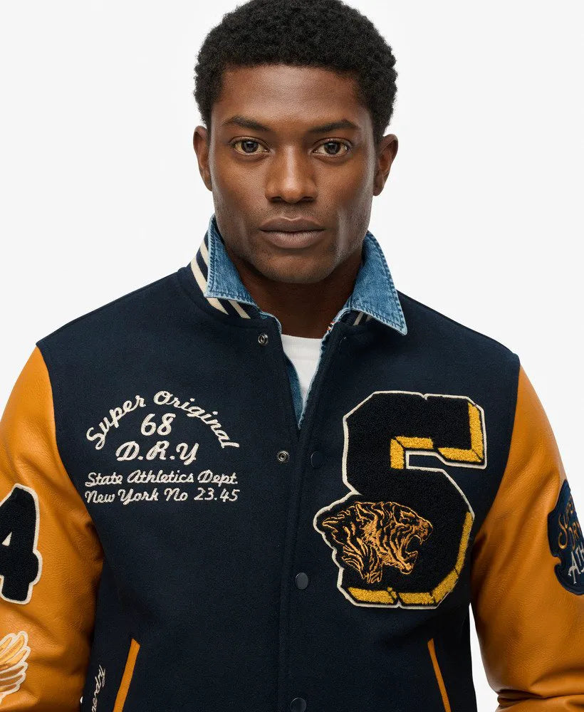 Vintage Patched Varsity Jacket