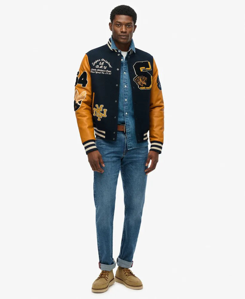 Vintage Patched Varsity Jacket