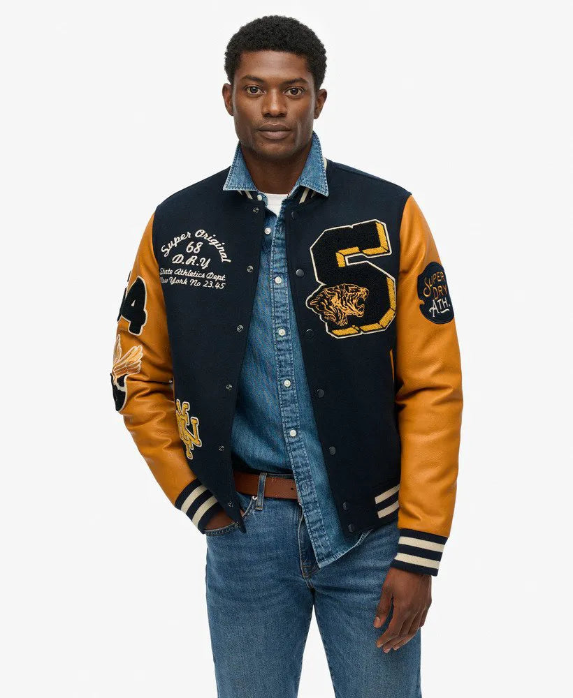 Vintage Patched Varsity Jacket