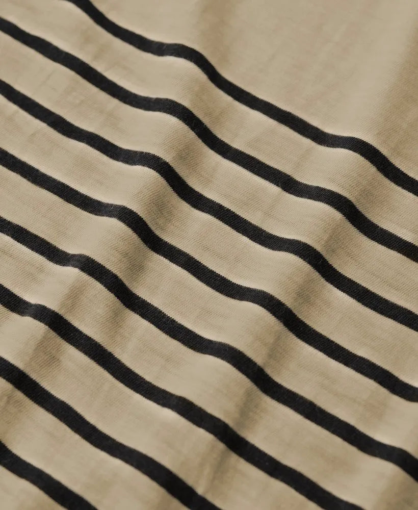 Black Beige Stripe