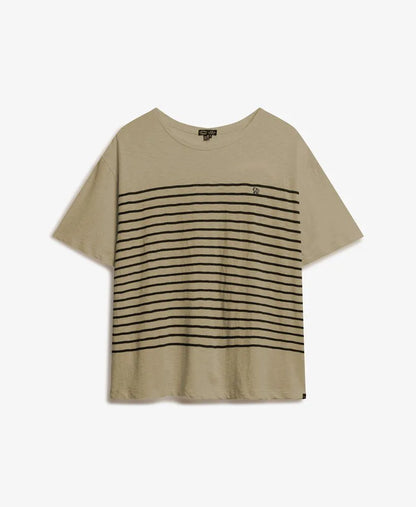Black Beige Stripe