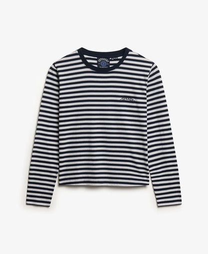 Essential Logo Stripe Long Sleeve Top